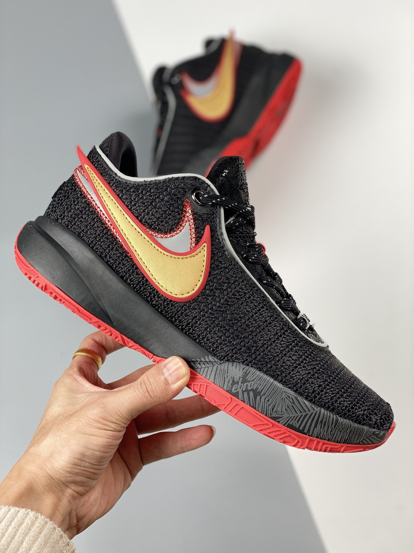 Nike LeBron 20 "Miami Heat" Black University Red-University Gold Shoes