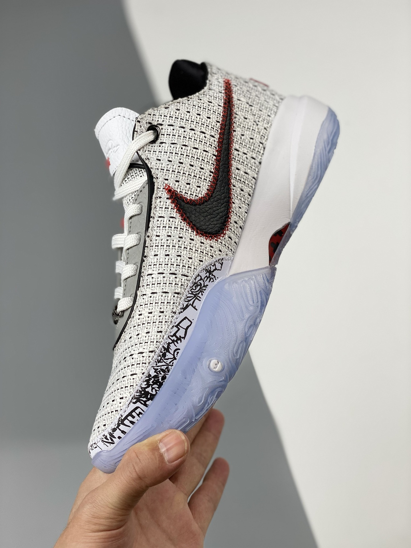 Nike LeBron 20 "The Debut" White Metallic Gold-Black-University Red