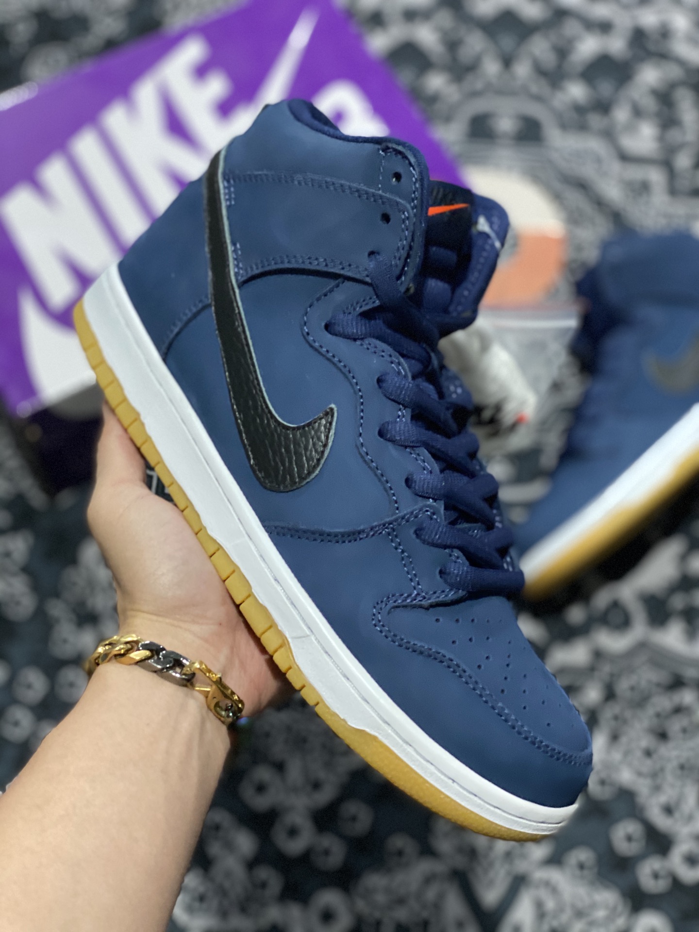 Nike SB Dunk High Pro ISO Midnight Navy Shoes