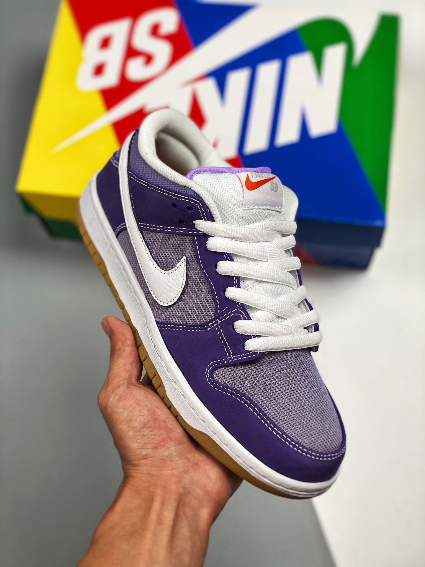 Nike SB Dunk Low Prm Purple White Gum Shoes