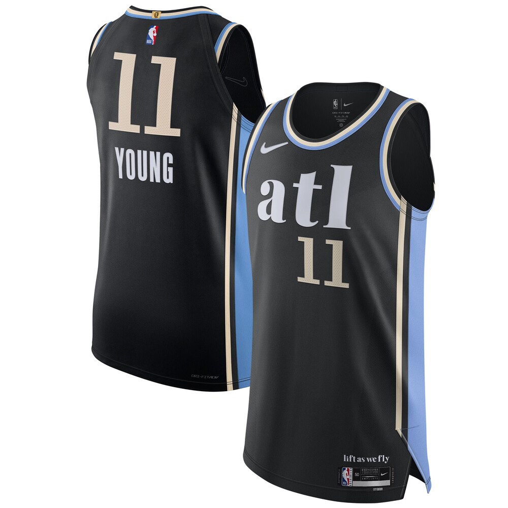 Nike Trae Young Atlanta Hawks 2023/24 Authentic Jersey - City Edition - Black