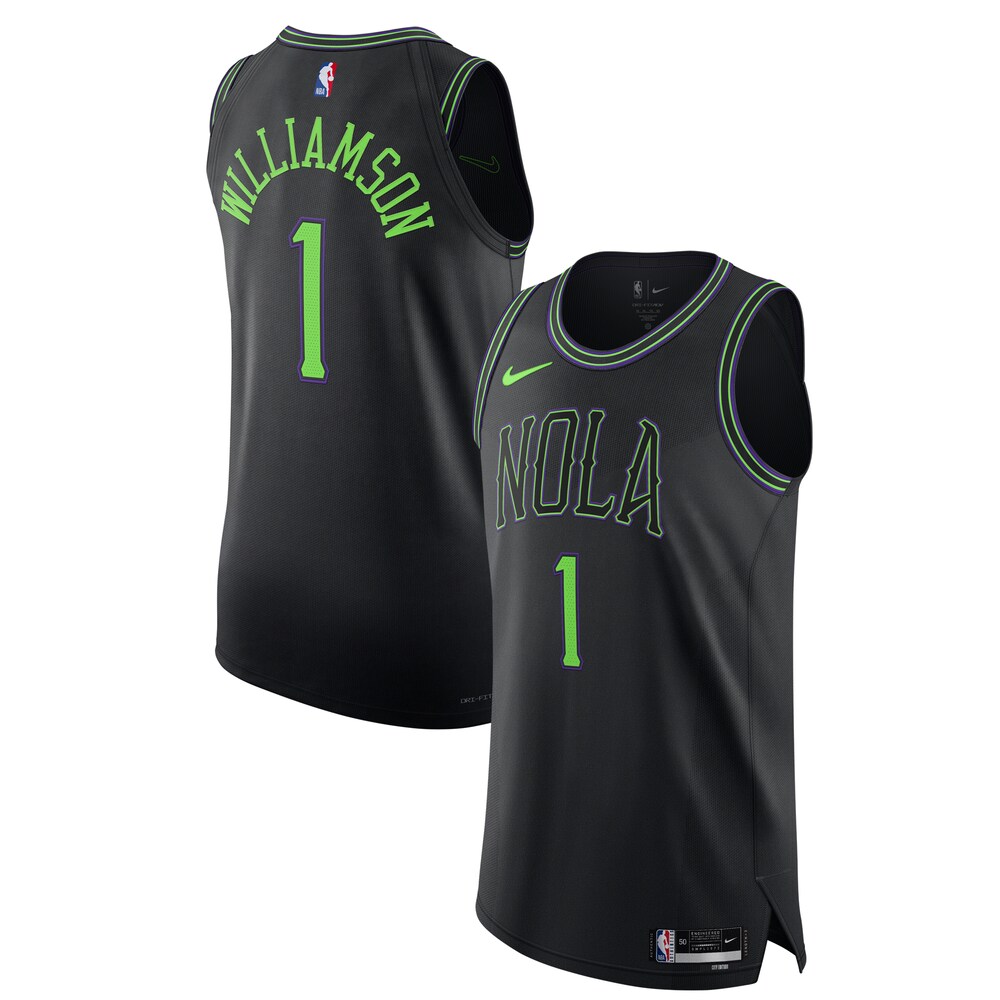 Nike Zion Williamson New Orleans Pelicans 2023/24 Authentic Jersey - City Edition - Black