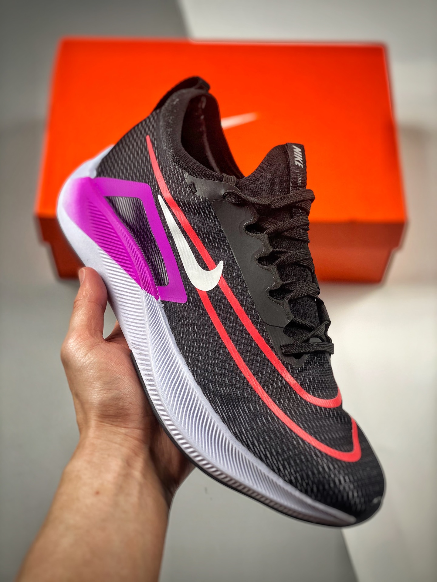 Nike Zoom Fly 4 "Black/Anthracite/Hyper Violet" Shoes