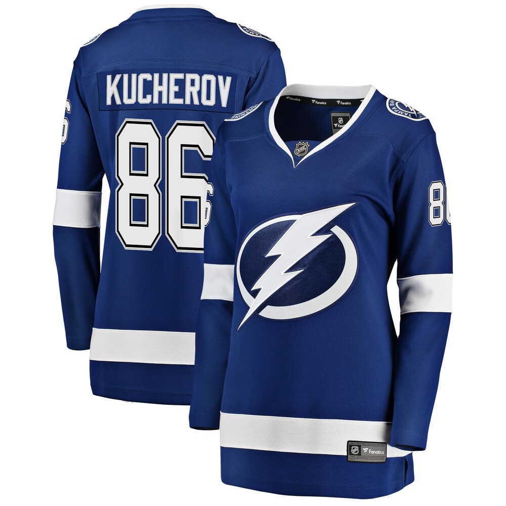 Nikita Kucherov Tampa Bay Lightning Fanatics Branded Women's Home Breakaway Player Jersey - Blue