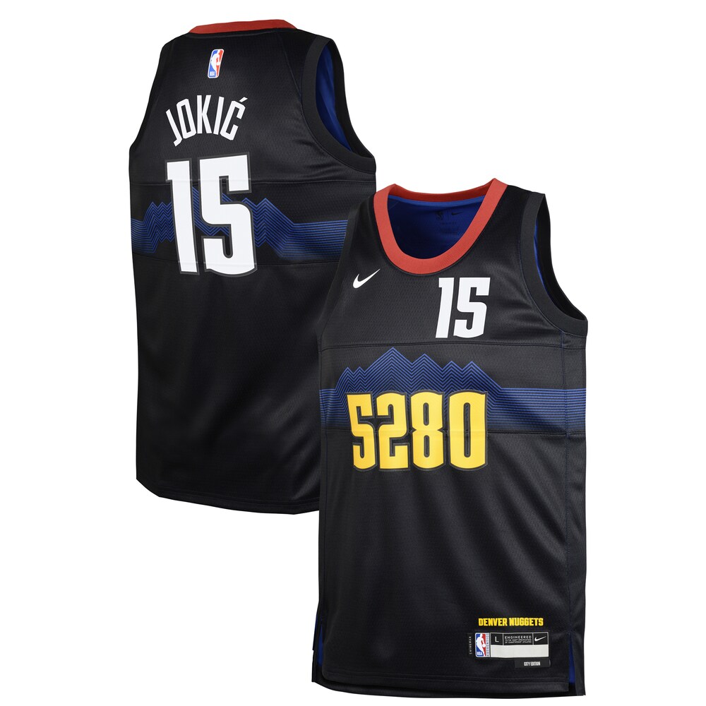 Nikola Jokic Denver Nuggets Nike Youth 2023/24 Swingman Replica Jersey - City Edition - Black