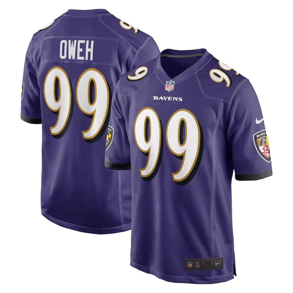 Odafe Oweh Baltimore Ravens Game Jersey - Purple