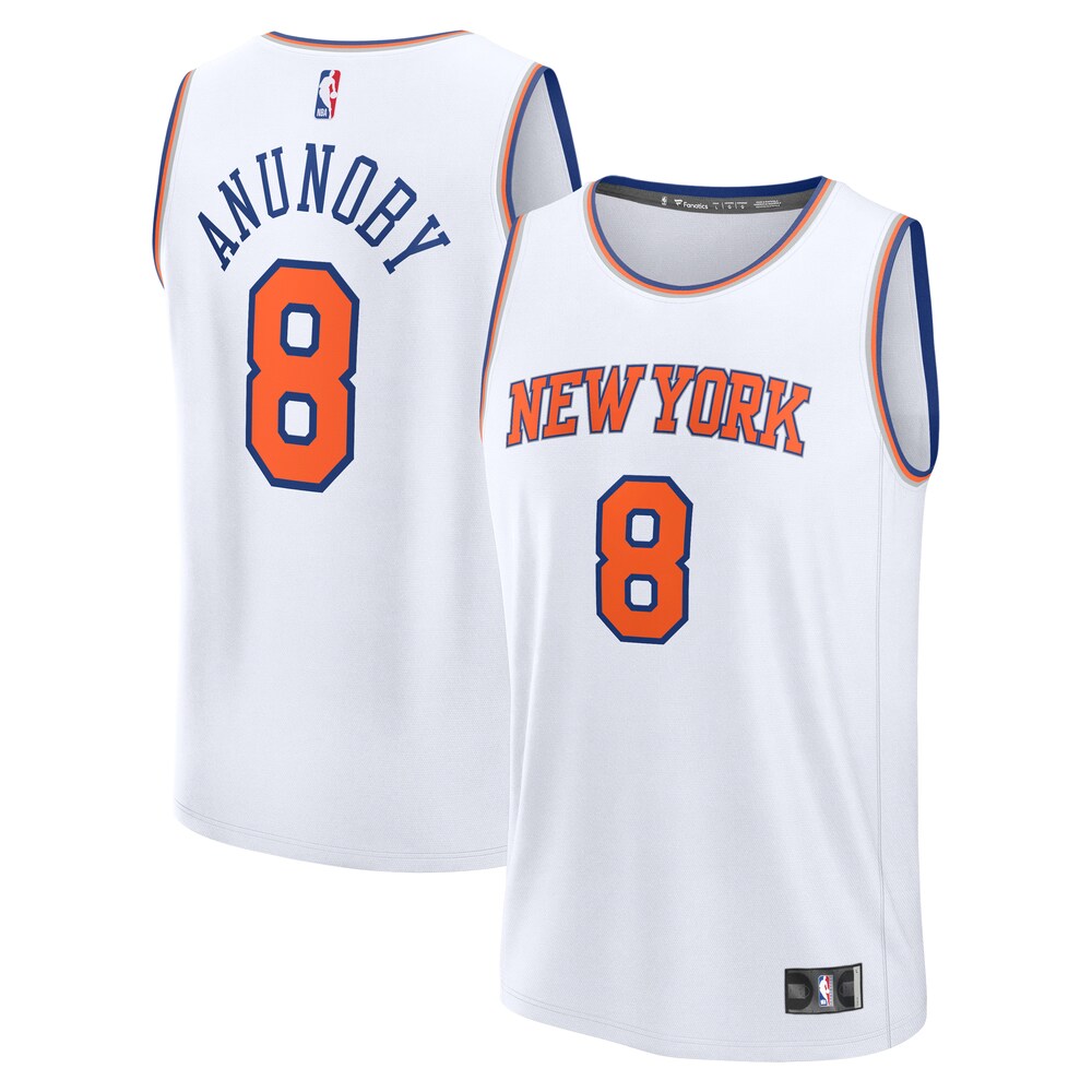 OG Anunoby New York Knicks Fanatics Branded Fast Break Player Jersey - Association Edition - White
