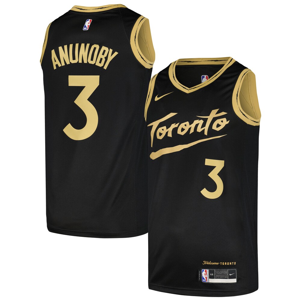 OG Anunoby Toronto Raptors Nike Swingman Player Jersey - City Edition - Black