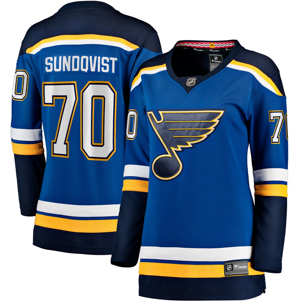 Oskar Sundqvist St. Louis Blues Fanatics Branded Women's Home Breakaway Player Jersey - Blue