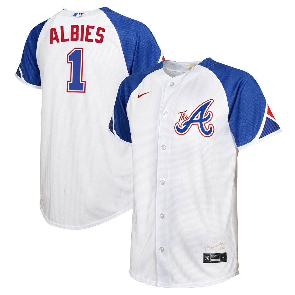 Ozzie Albies Atlanta Braves Nike Toddler 2023 City Connect Replica Player Jersey - White