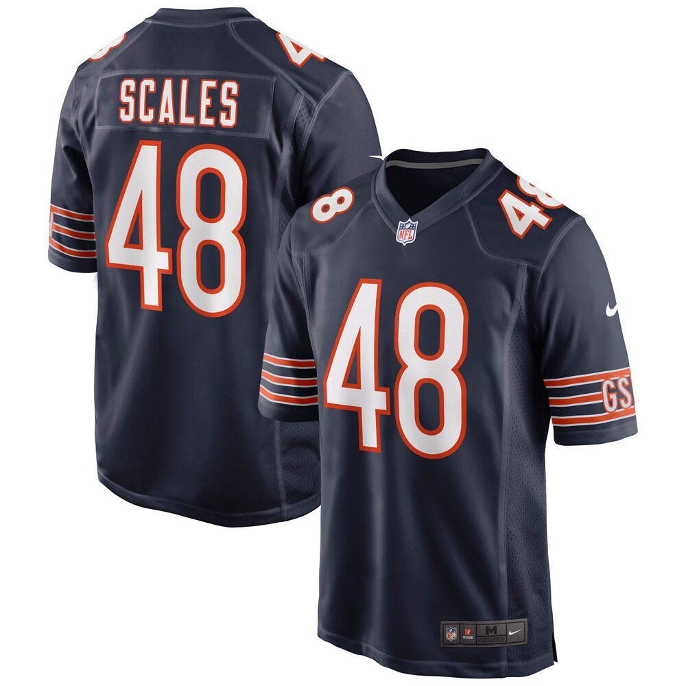 Patrick Scales Chicago Bears Game Jersey | Navy