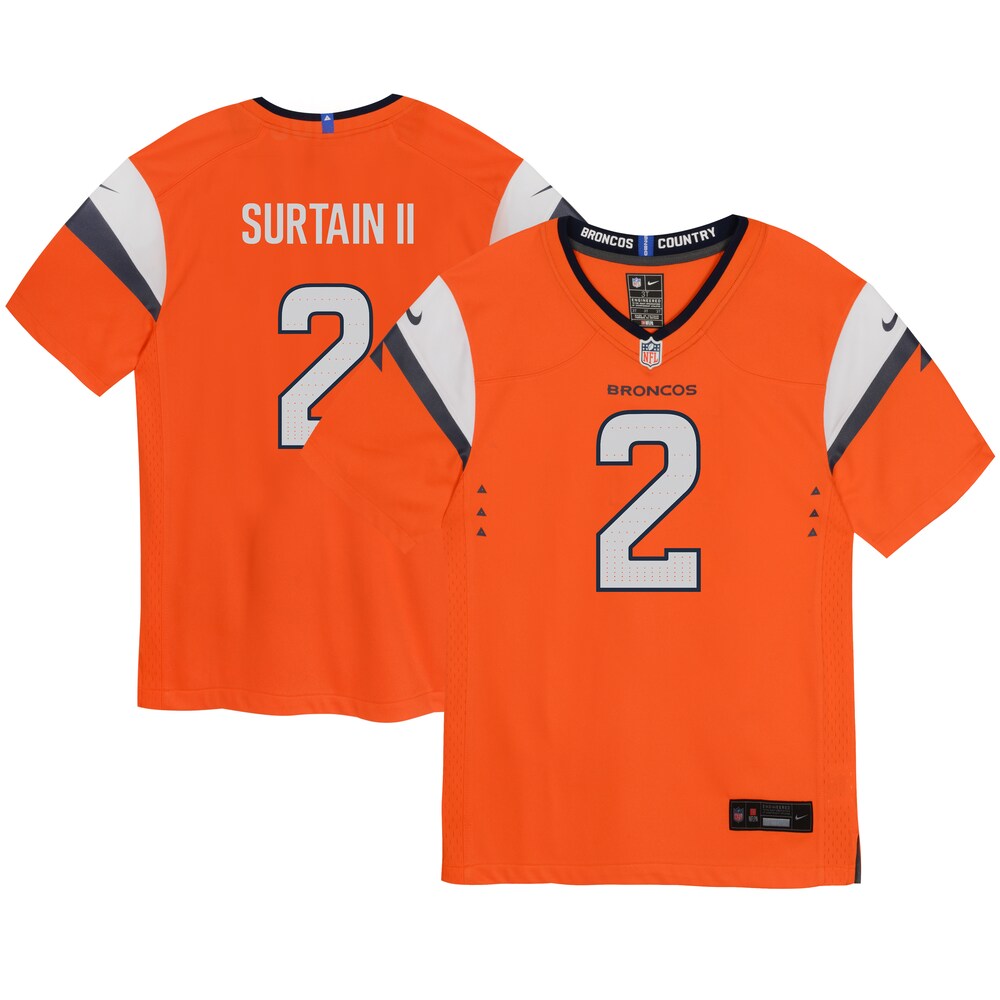 Patrick Surtain II Denver Broncos Toddler Mile High Collection Game Jersey - Orange