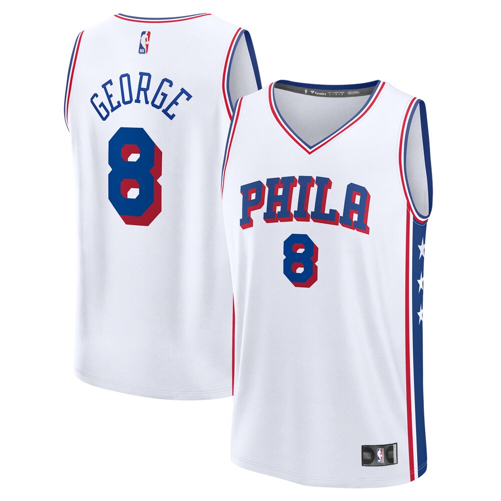 Paul George Philadelphia 76ers Fanatics Fast Break Replica Player Jersey - Association Edition - White