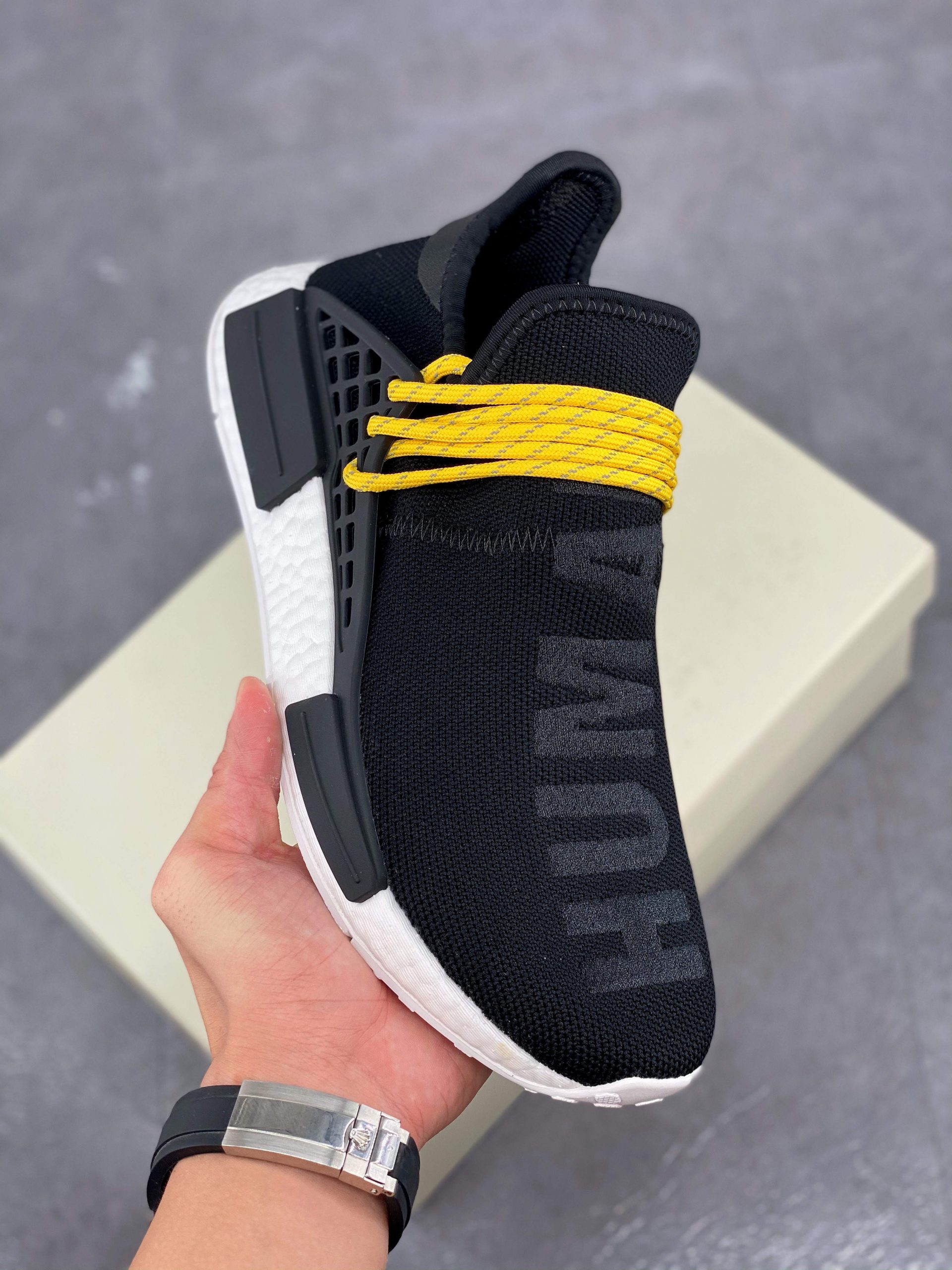 Pharrell x adidas NMD Human Race Black White BB3068 Shoes