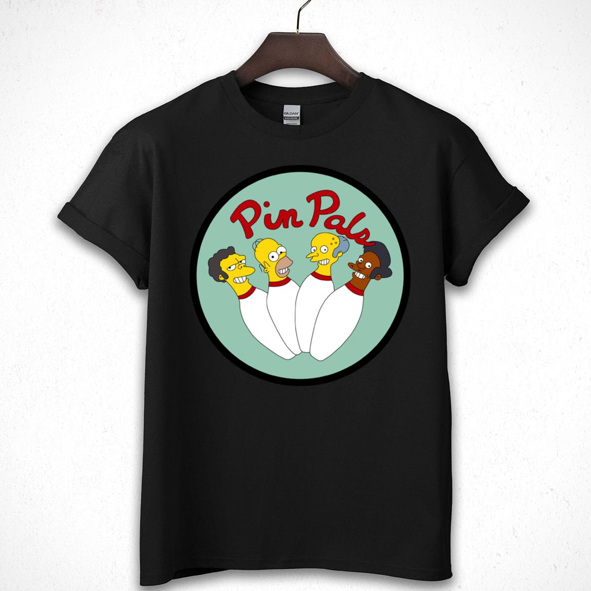 Pin Pals Bowling Funny Cartoon Graphic Tee