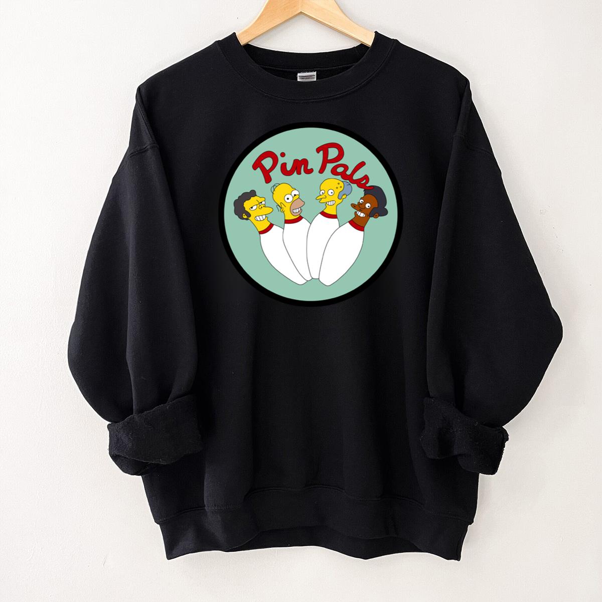 Pin Pals Bowling Funny Cartoon Graphic Tee