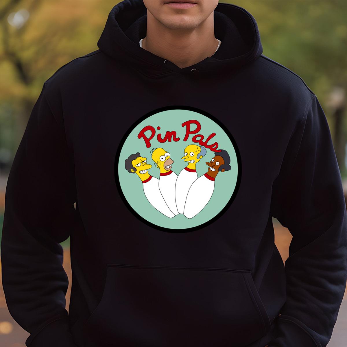 Pin Pals Bowling Funny Cartoon Graphic Tee
