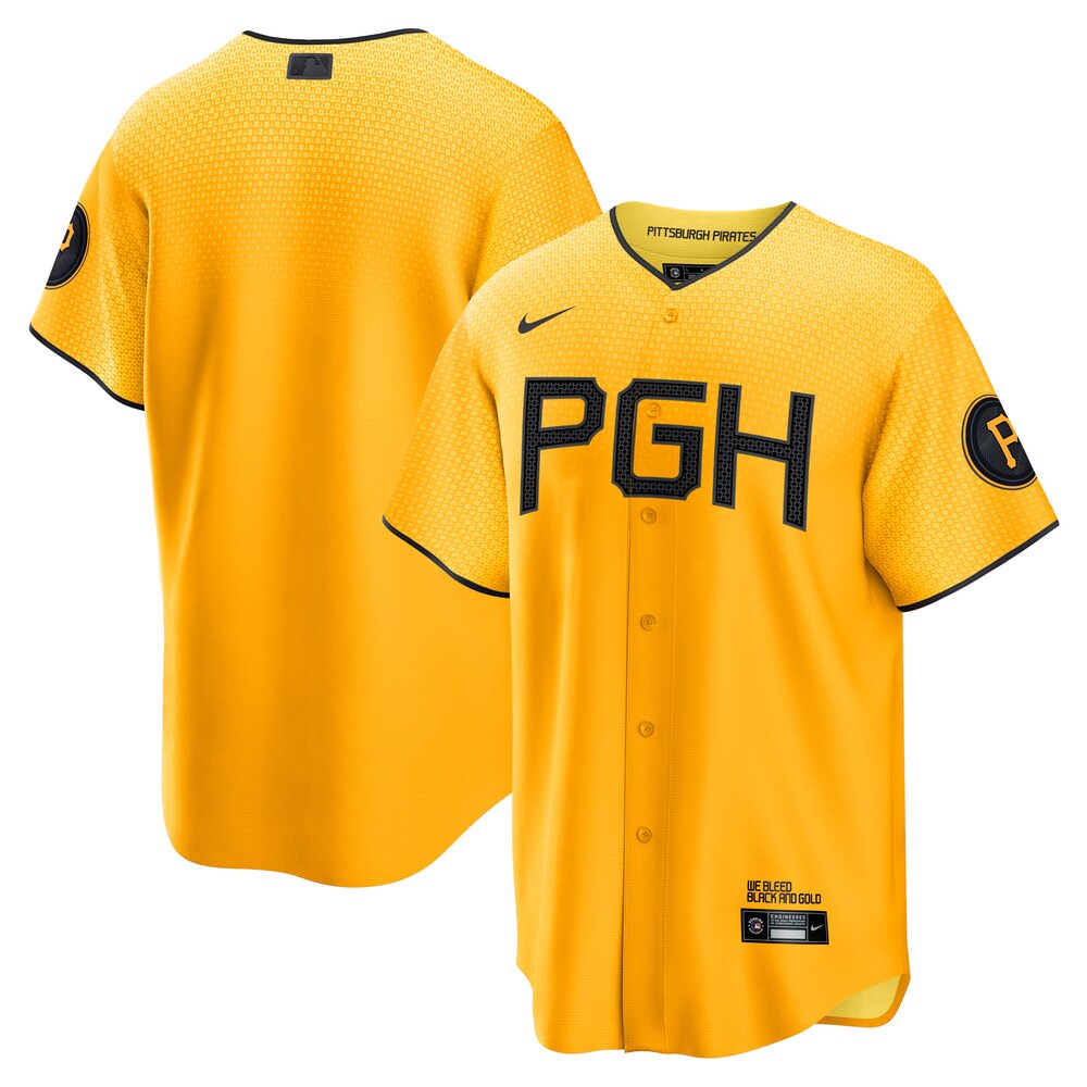 Pittsburgh Pirates City Connect Replica Jersey - Gold