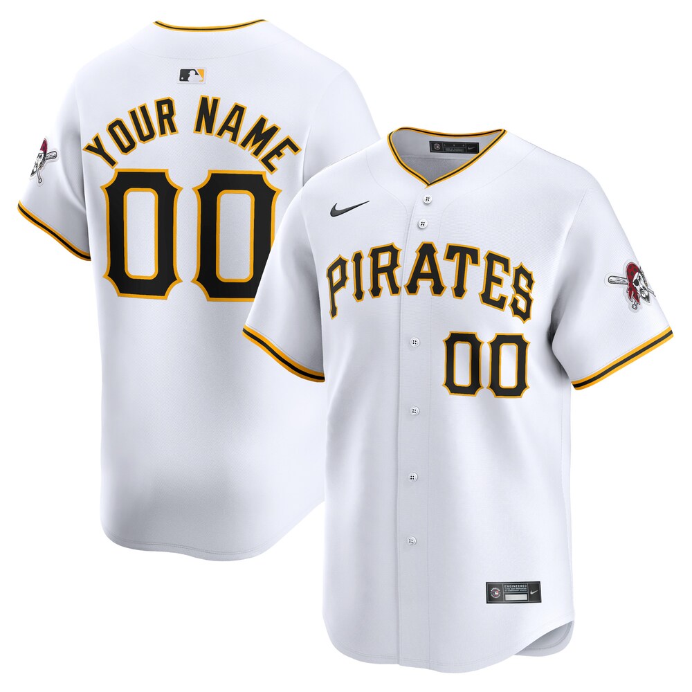 Pittsburgh Pirates Home Limited Custom Jersey - White