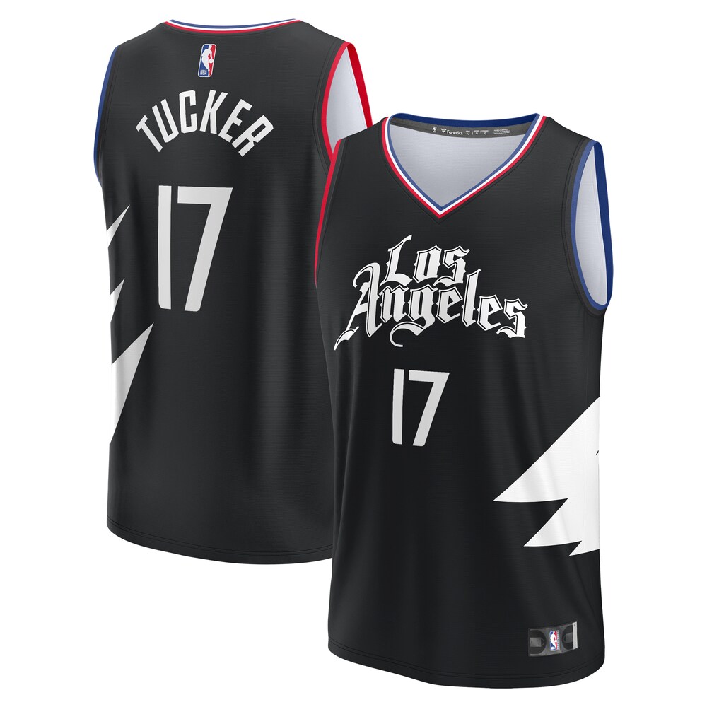 PJ Tucker LA Clippers Fanatics Branded Fast Break Player Jersey - Statement Edition - Black