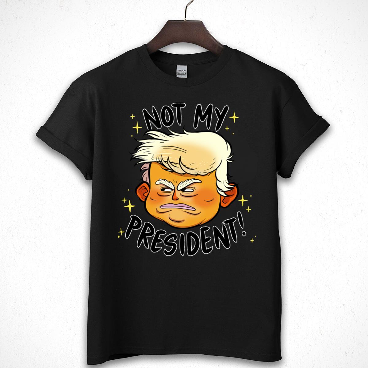 Political Parody Funny Not My President Graphic T-Shirt