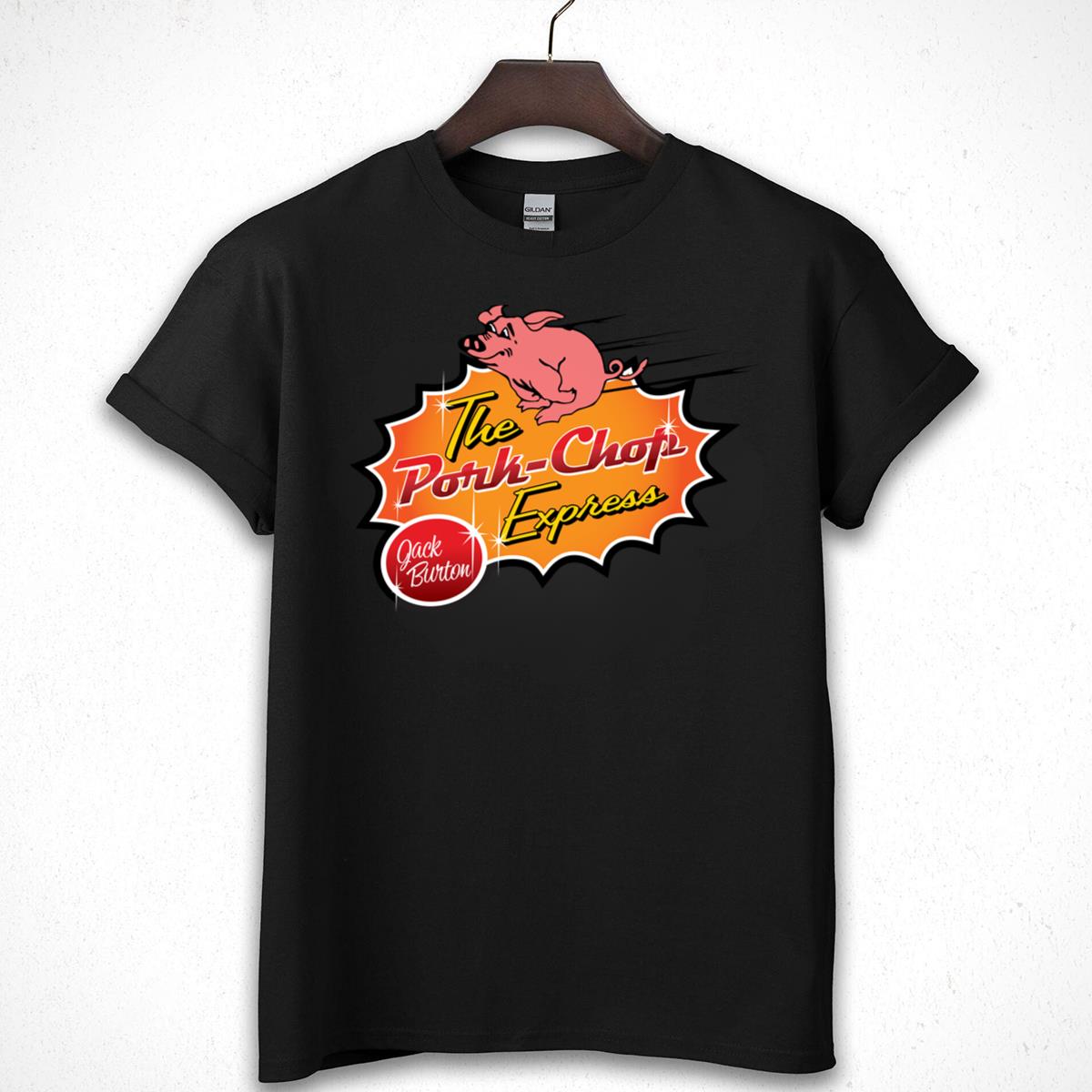 Pork Chop Express Pig Funny Retro Graphic T-Shirt