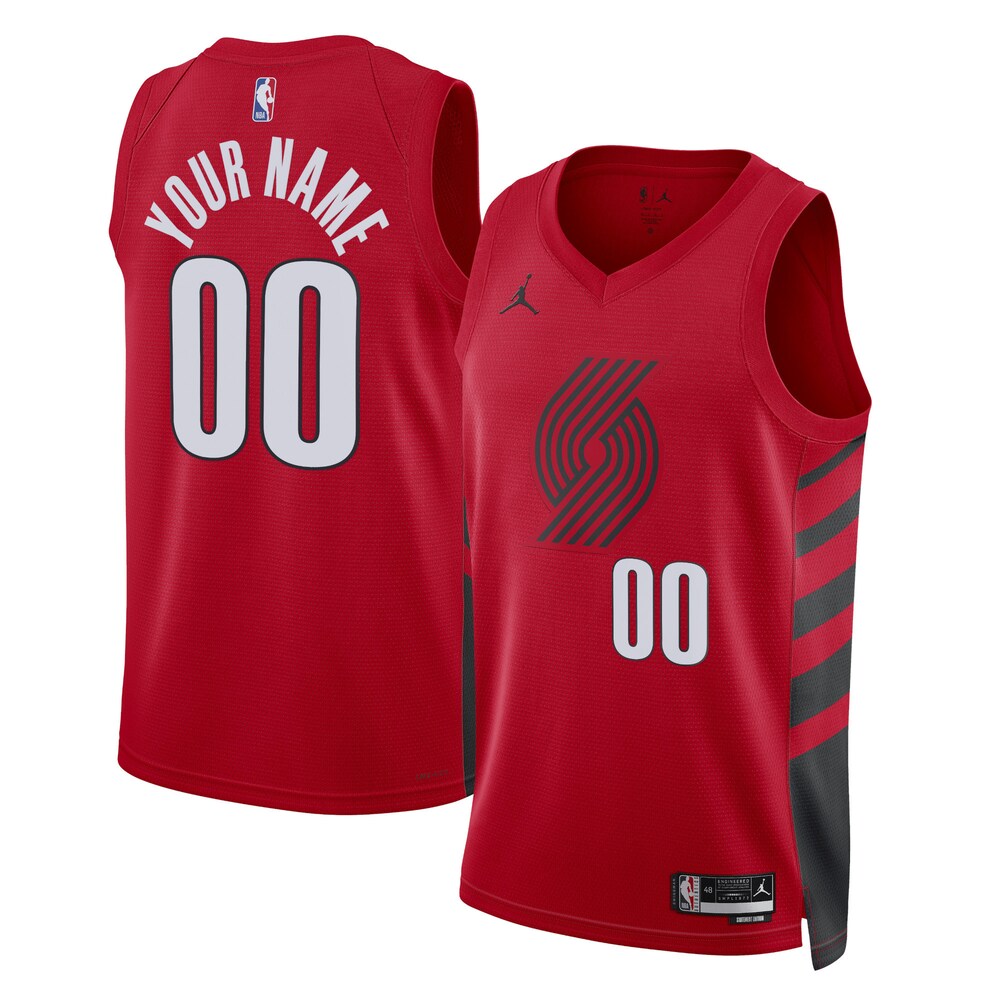 Portland Trail Blazers Jordan Brand Unisex 2022/23 Swingman Custom Jersey - Statement Edition - Red