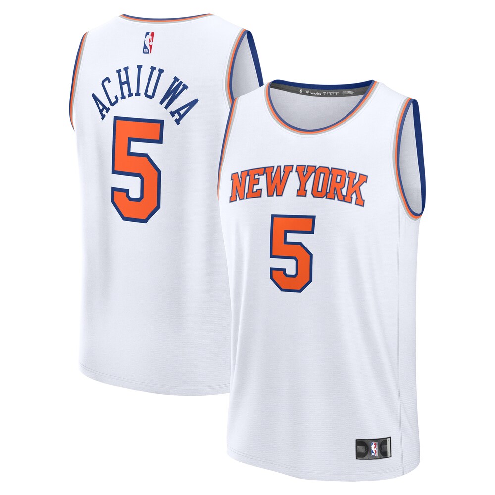Precious Achiuwa New York Knicks Fanatics Branded Fast Break Player Jersey - Association Edition - White