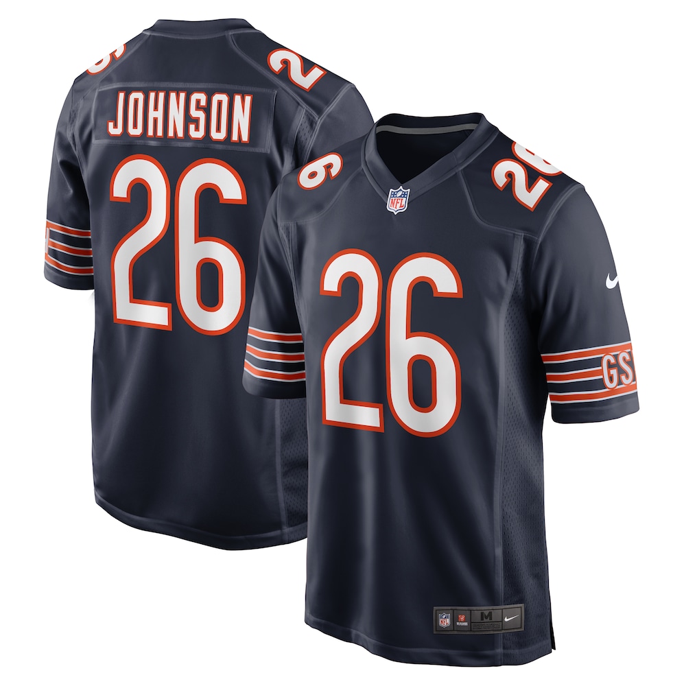 Quindell Johnson Chicago Bears Team Game Jersey -  Navy