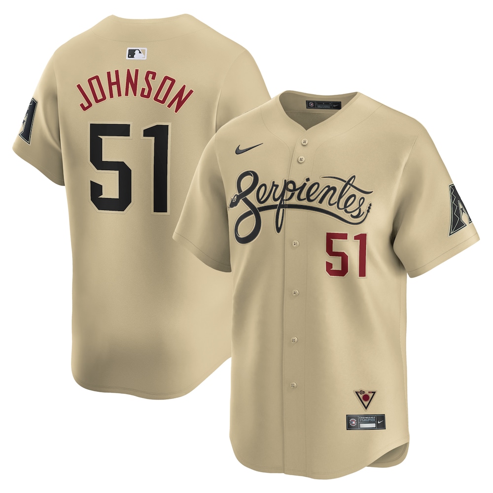 Randy Johnson Arizona Diamondbacks City Connect Retired Player Jersey | Sand