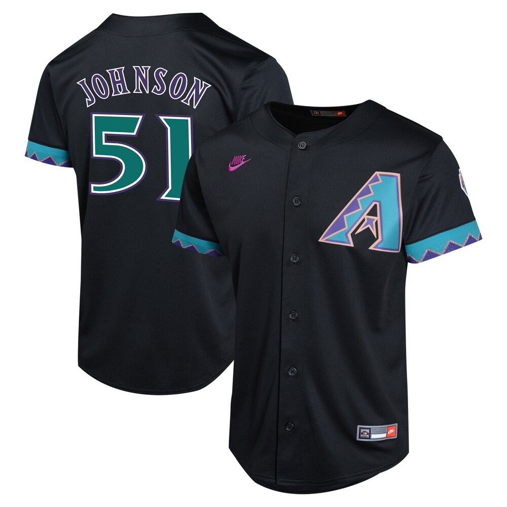 Randy Johnson Arizona Diamondbacks Nike Youth Cooperstown Collection Limited Player Jersey - Black