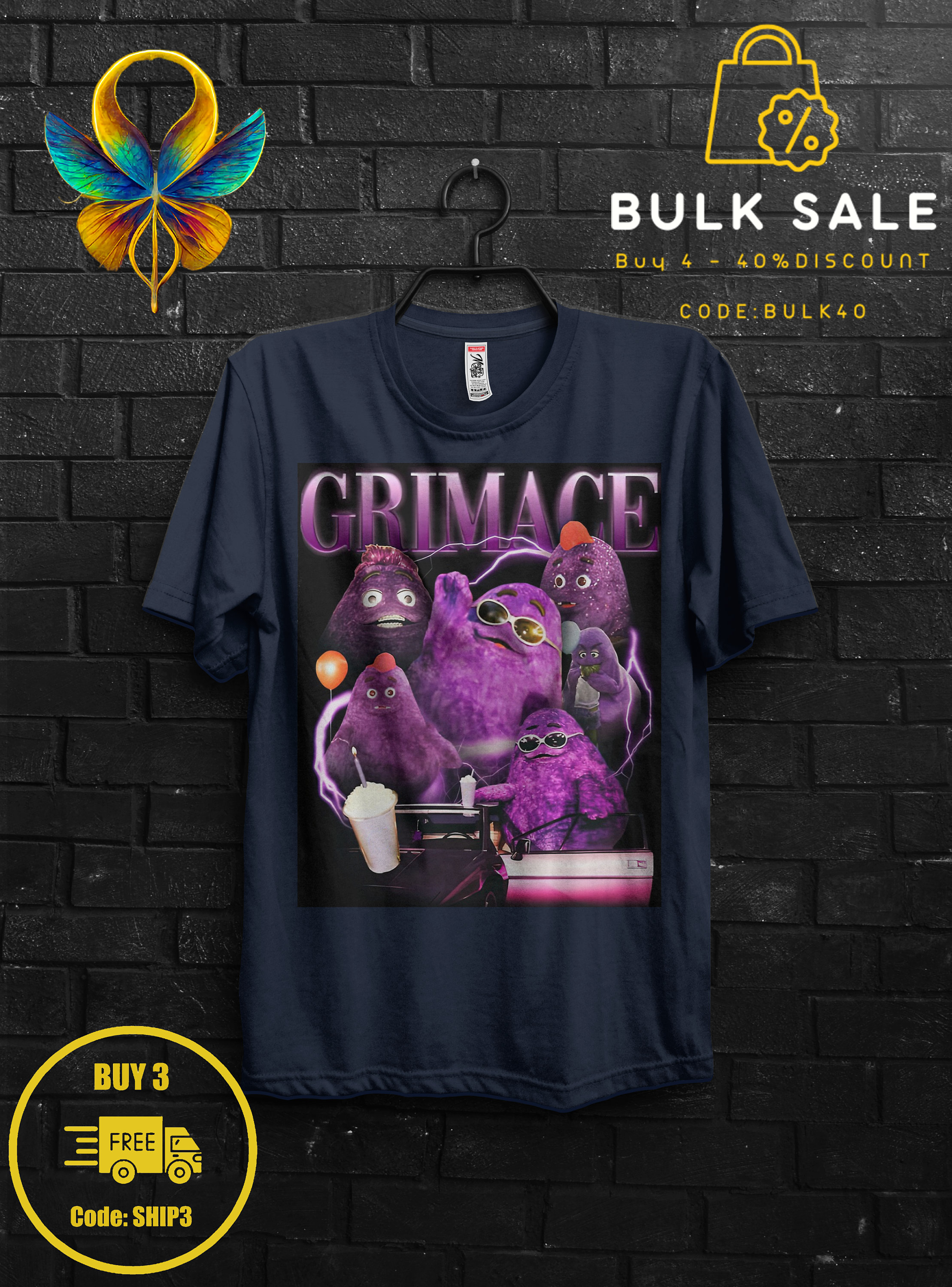 Retro Vintage Grimace Shake Shirt Funny Tik Tok Trend Meme,HBD Grimace Hilarious Tshirt,Grimace Survivor Appareal,Happy Birthday Grimace Tee 1503803062