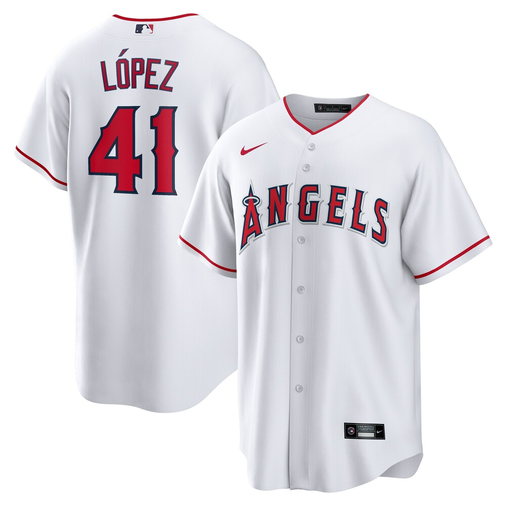 Reynaldo Lopez Los Angeles Angels Nike Home Replica Player Jersey - White