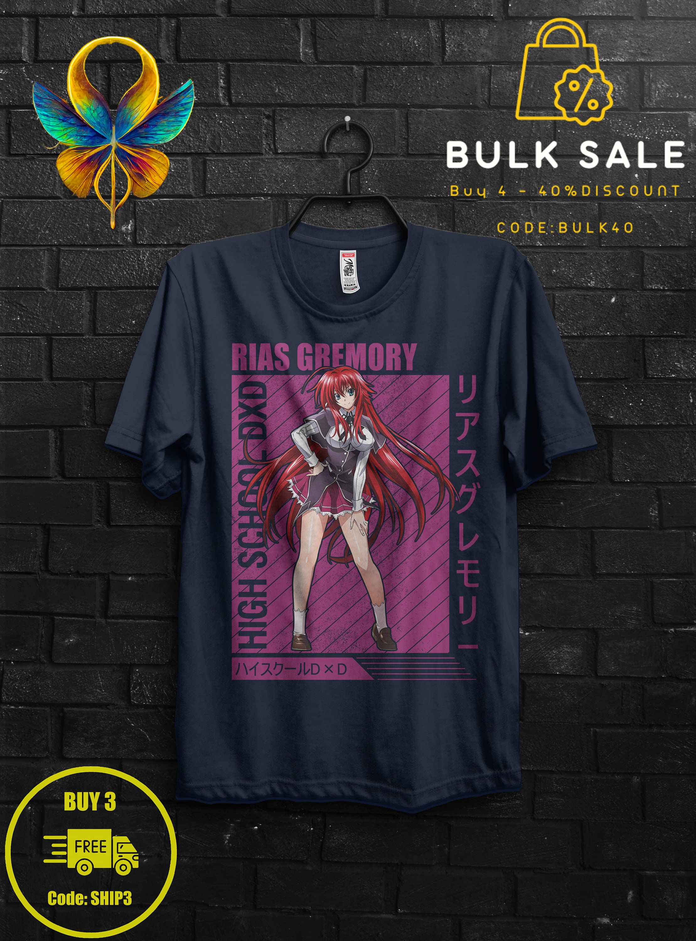 Rias Gremory Shirt Anime Gift Cosplay For Girl,Rossweisse Tshirt For Sitri,High School DxD Tee,Xenovia Appareal For Her,Issei Hyoudou Sweat 1586079732