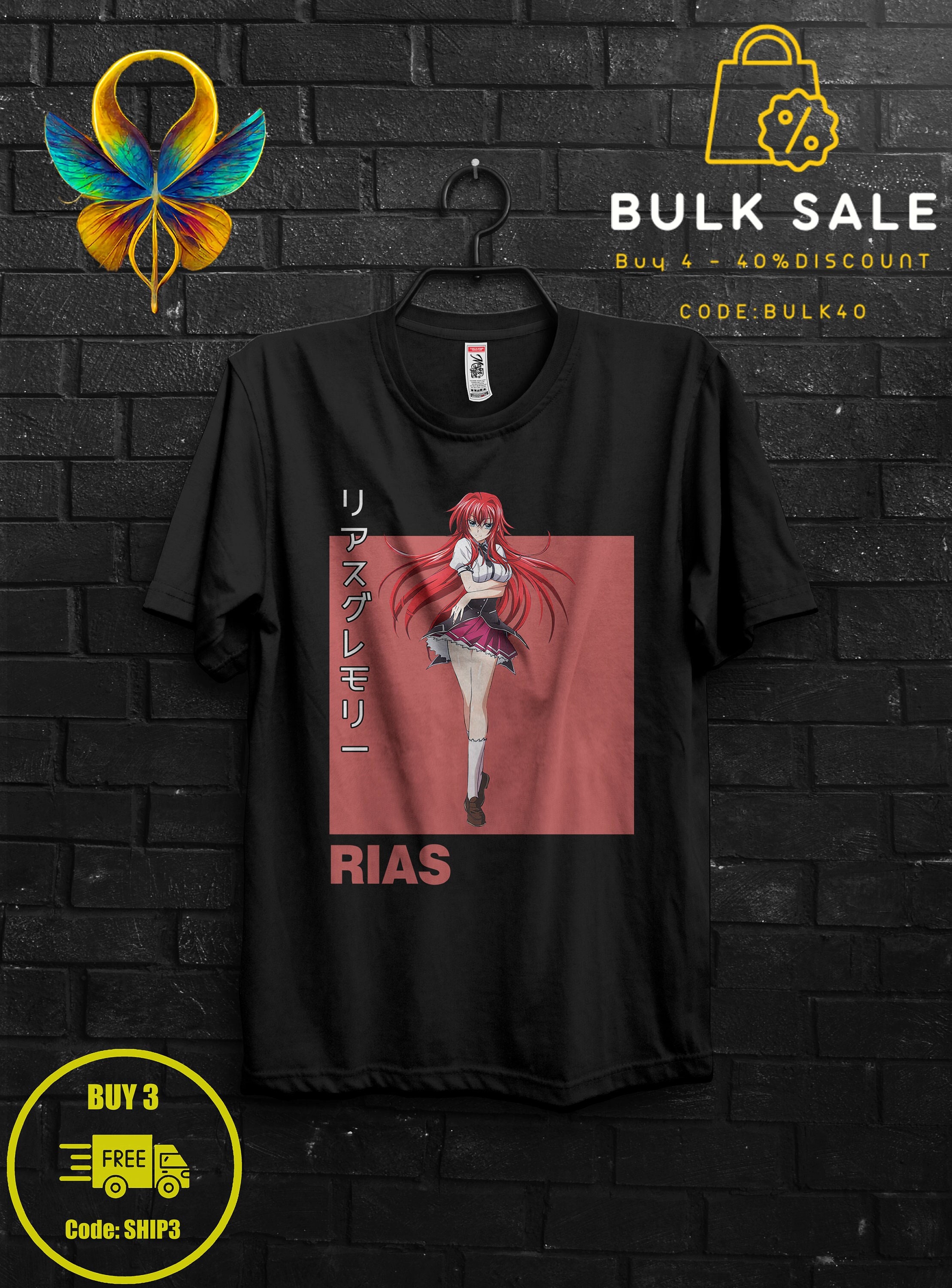 Rias Gremory Shirt Anime Gift Cosplay For Girl,Rossweisse Tshirt For Sitri,Issei Hyoudou Sweat,High School DxD Tee,Xenovia Appareal For Her 1586076312