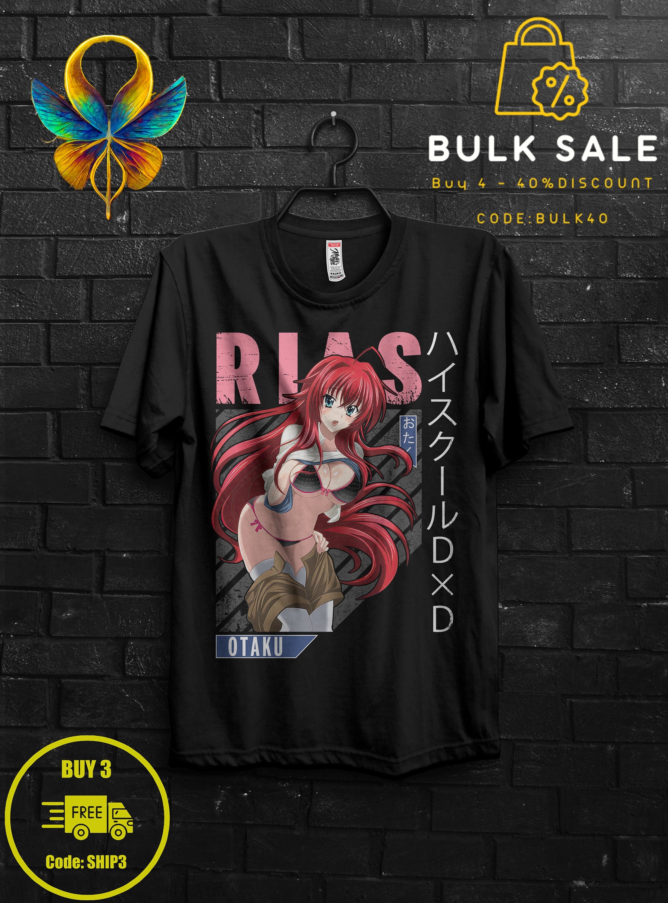 Rias Gremory Shirt Anime Gift Cosplay For Girl,Xenovia Appareal For Her,High School DxD Tee,Rossweisse Tshirt For Sitri,Issei Hyoudou Sweat 1600239269