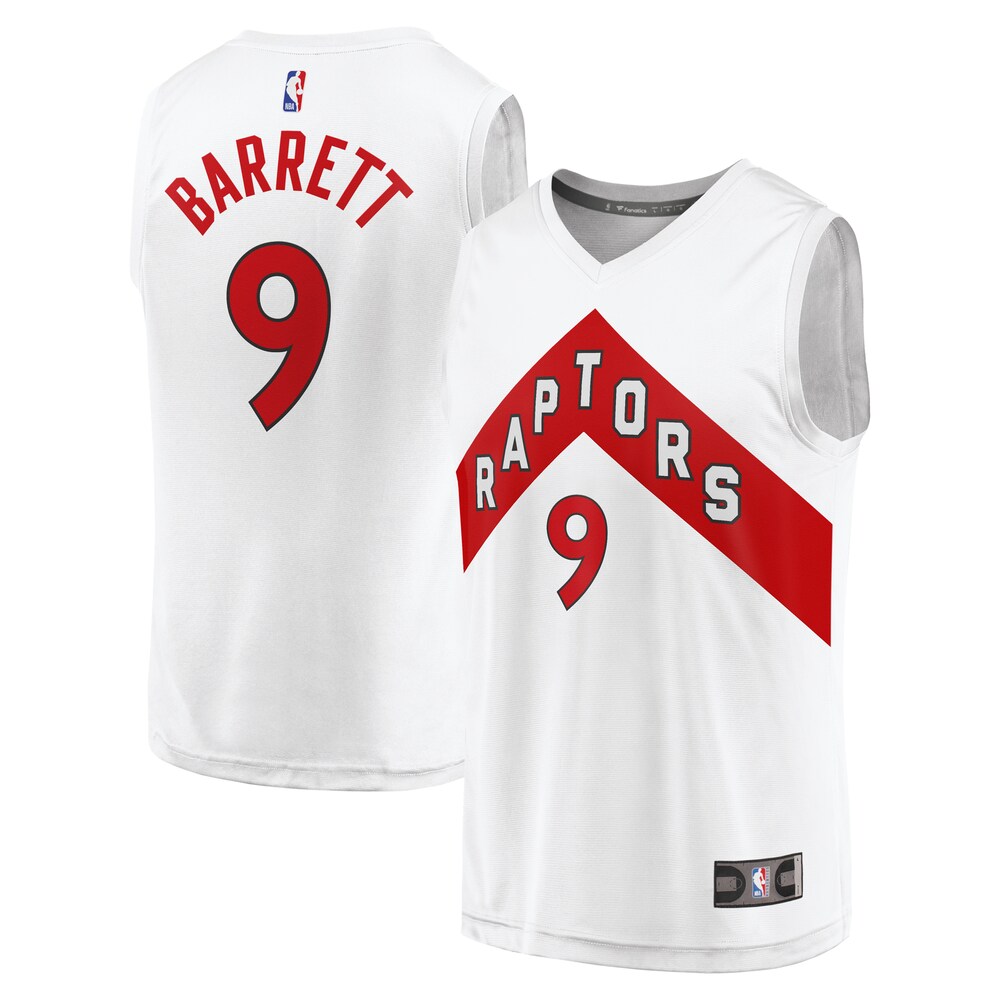 RJ Barrett Toronto Raptors Fanatics Branded Fast Break Player Jersey - Association Edition - White