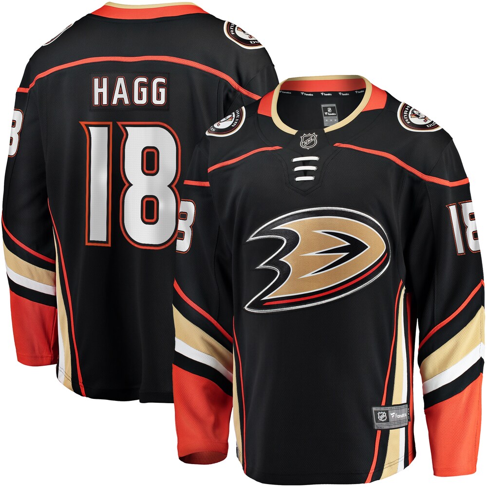 Robert Hagg Anaheim Ducks Fanatics Branded Home Breakaway Jersey - Black