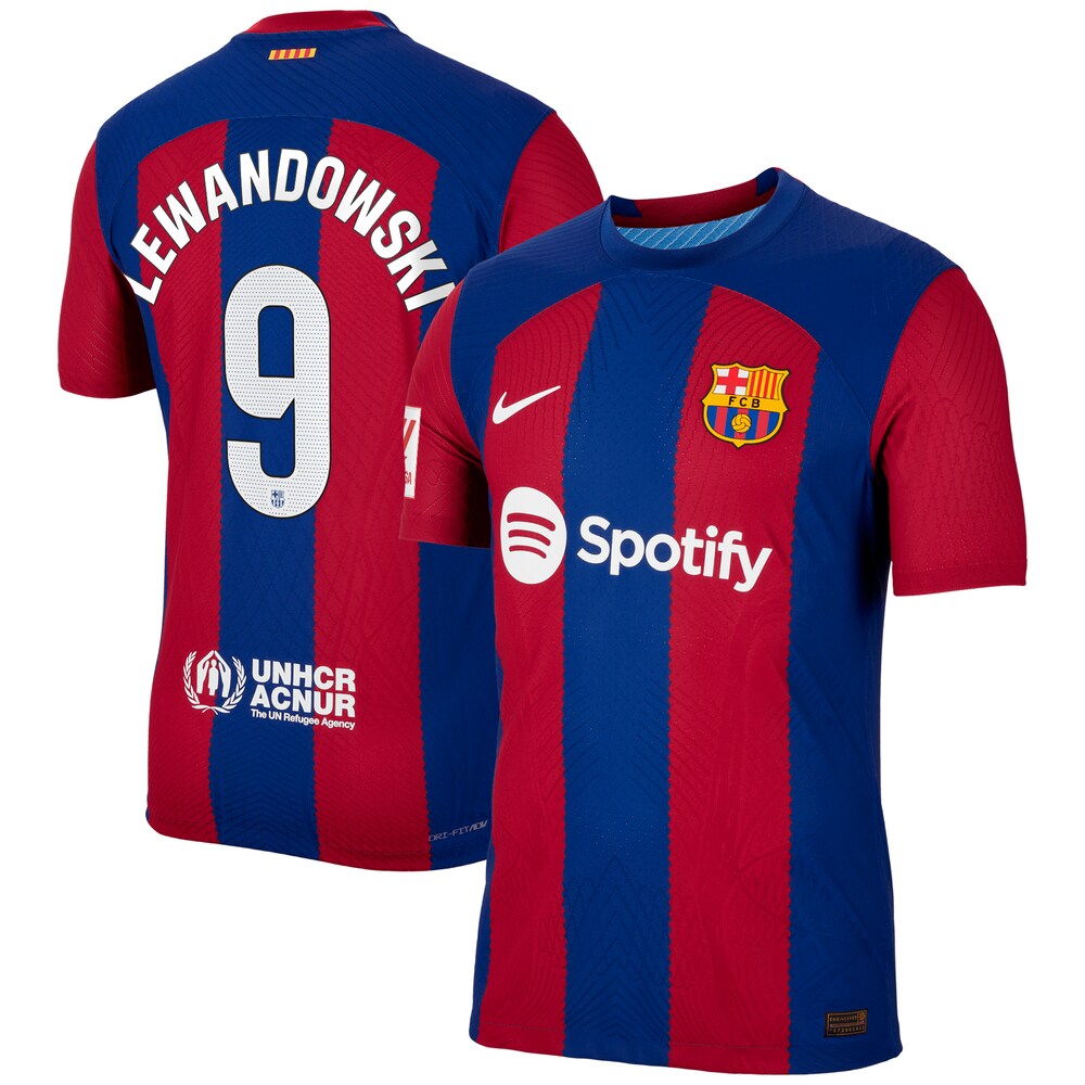 Robert Lewandowski Barcelona Nike 2023/24 Home Jersey - Royal