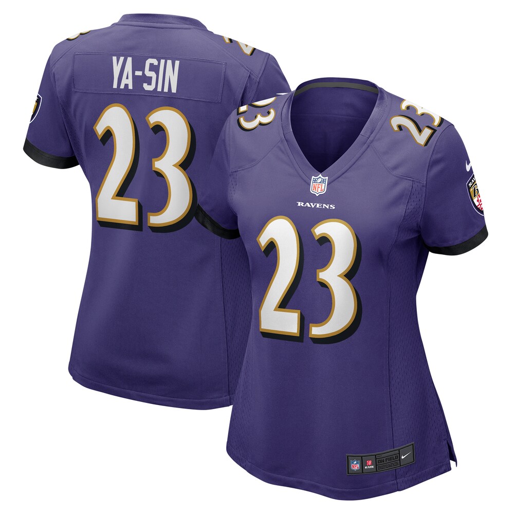 Rock Ya-Sin Baltimore Ravens Nike Women's  Game Jersey -  Purple