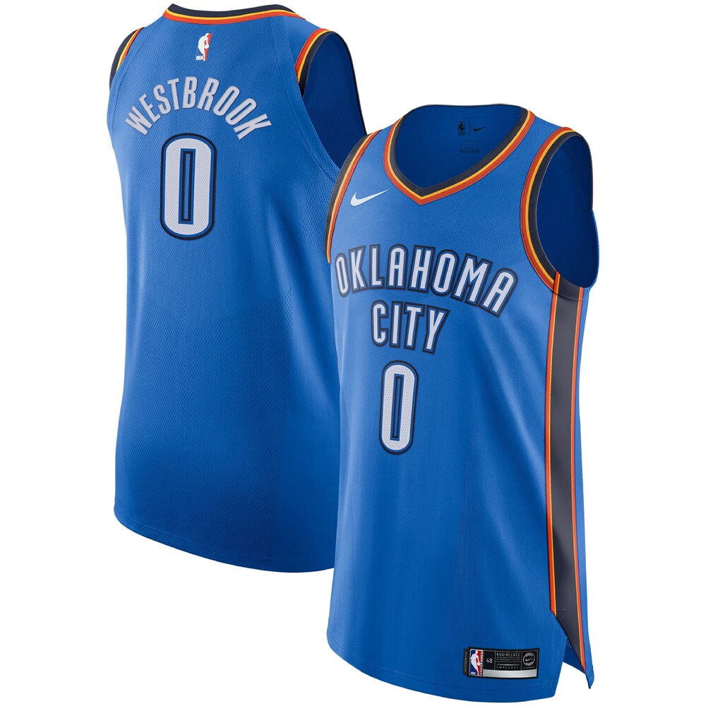 Russell Westbrook Oklahoma City Thunder Nike Authentic Player Jersey - Icon Edition - Blue