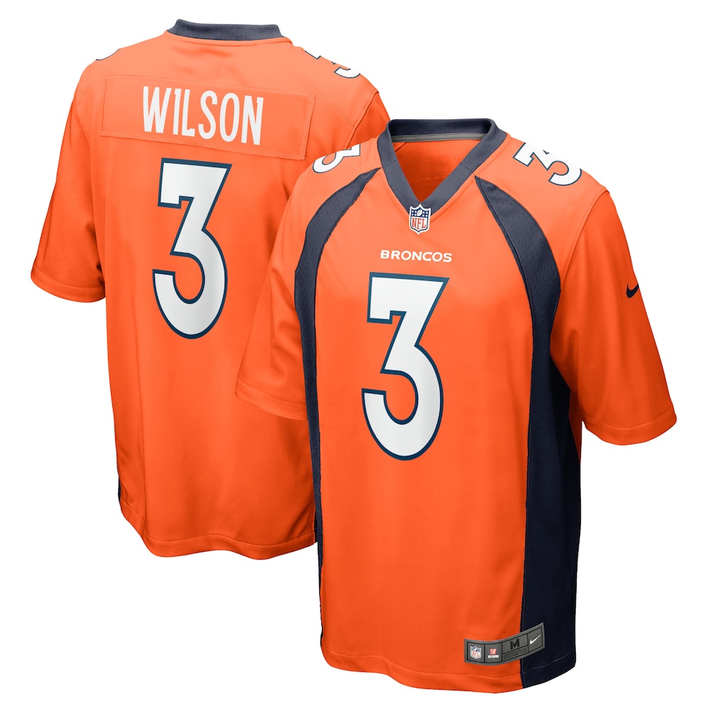 Russell Wilson Denver Broncos Youth Game Jersey | Orange