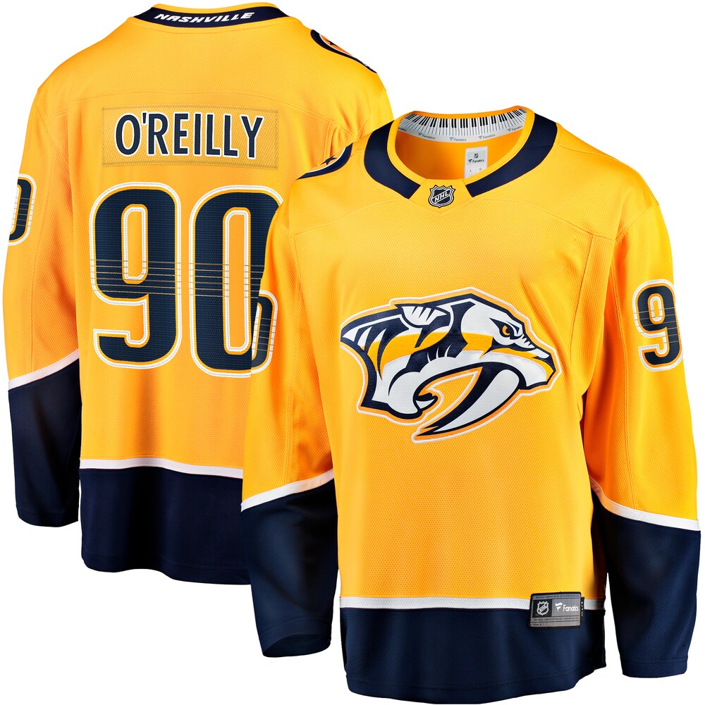 Ryan O'Reilly Nashville Predators Fanatics Branded Home Premier Breakaway Player Jersey - Gold