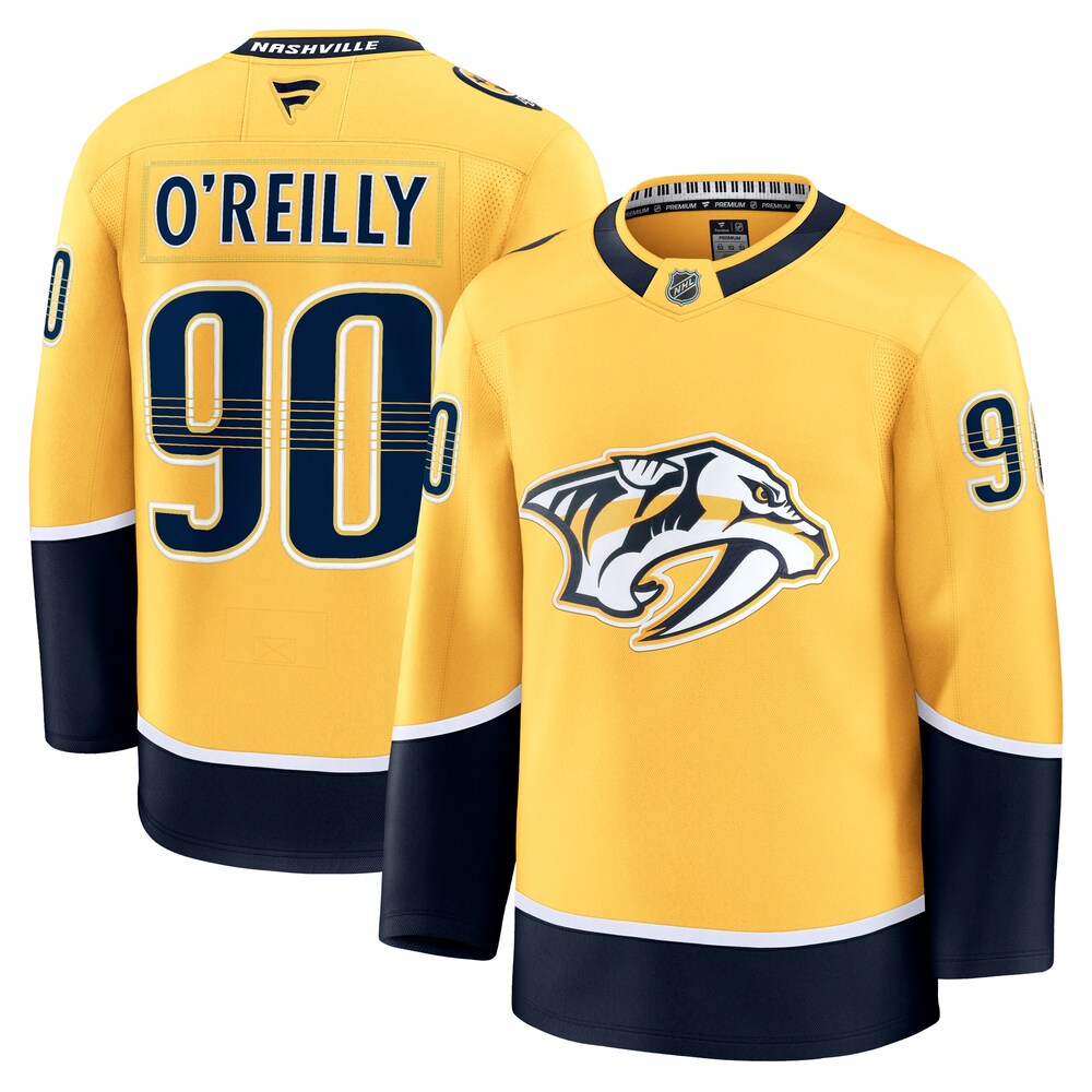 Ryan O'Reilly Nashville Predators Fanatics Home Premium Jersey - Yellow