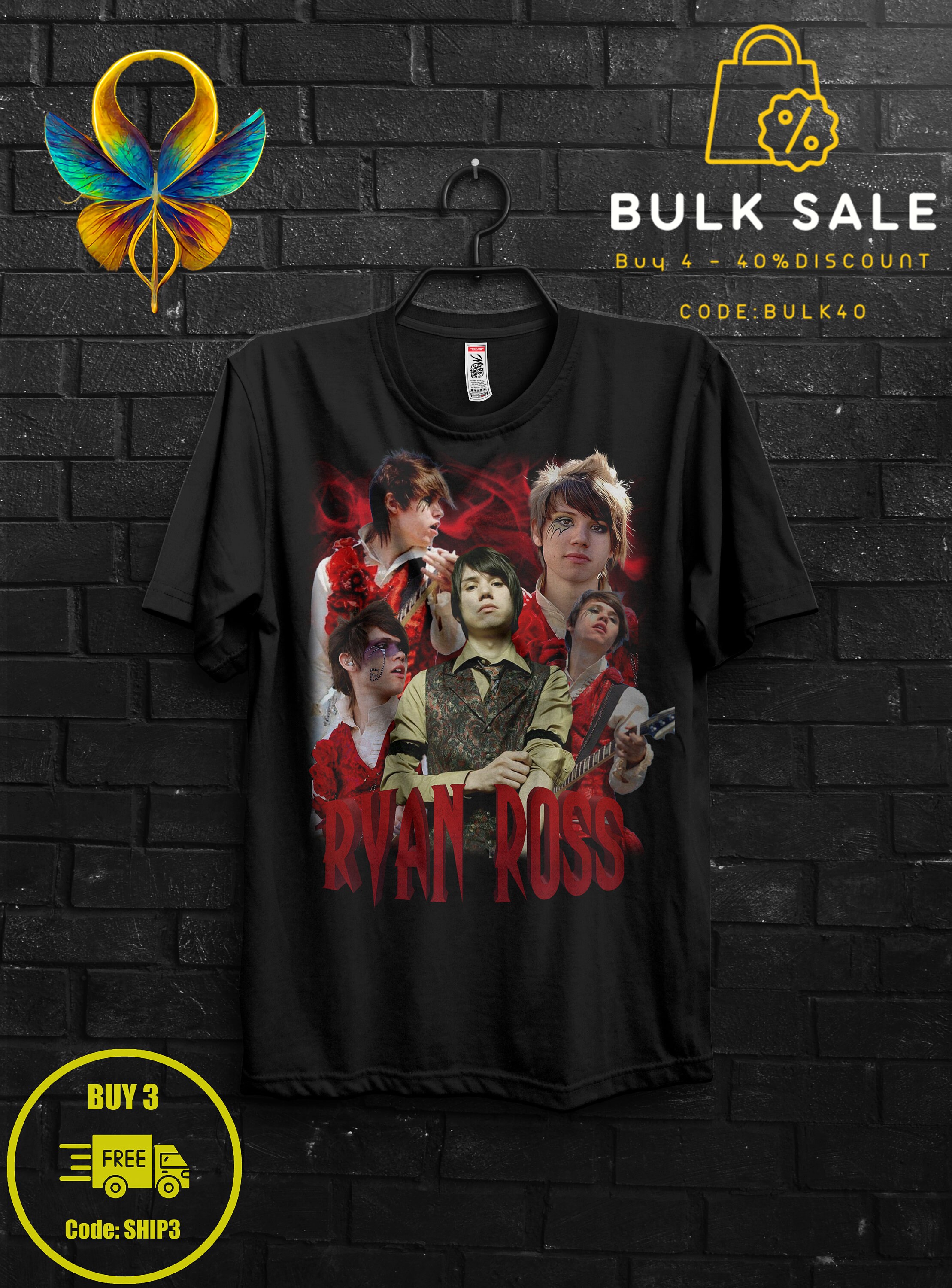 Ryan Ross Fan Gift TShirt,The Young Veins Emo Tee,Brendon Urie and John Walker Shirt,Afycso Appareal,Too Weird To Live Band,Widespread Panic 1546753314