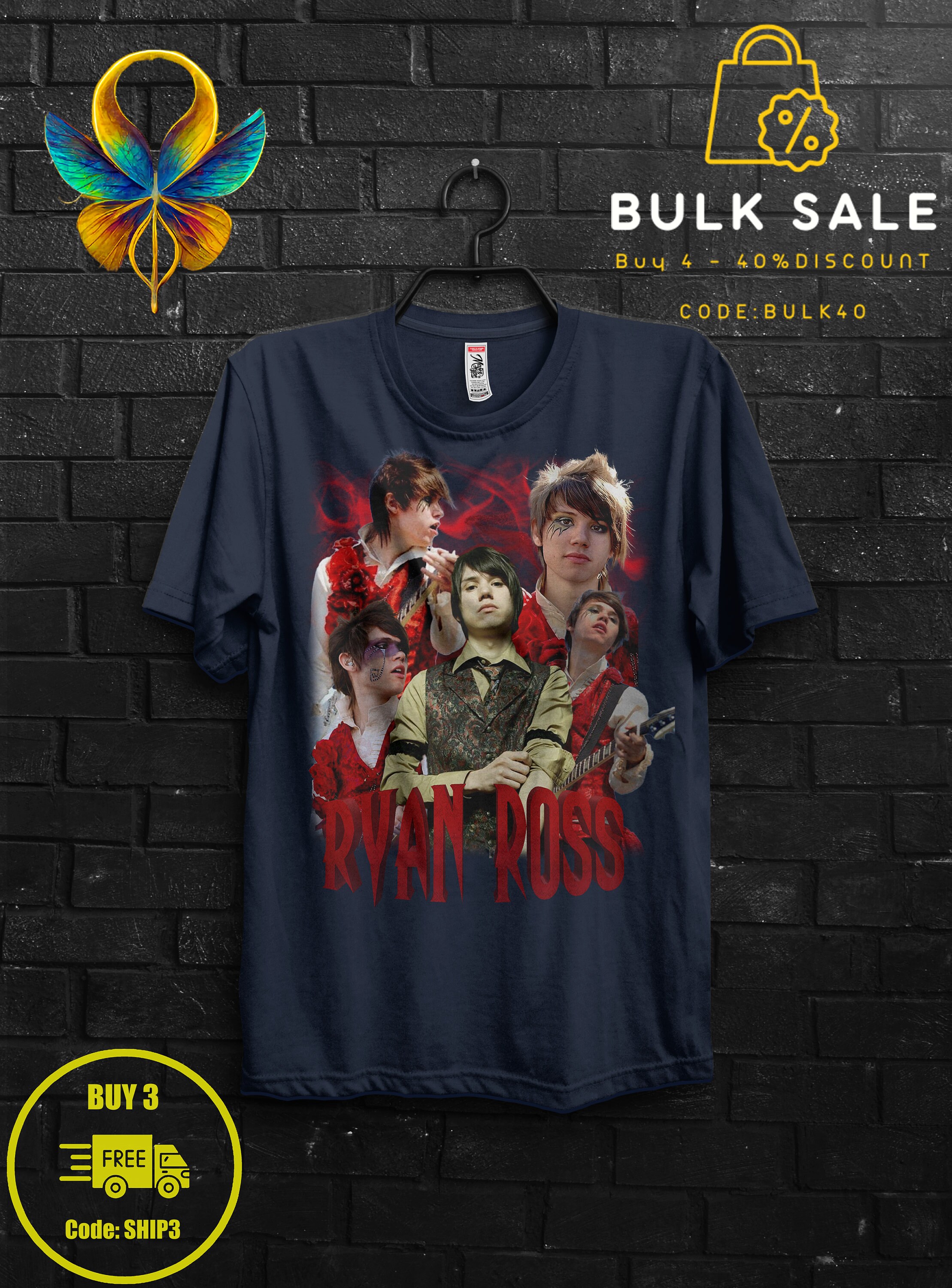 Ryan Ross Fan Gift TShirt,The Young Veins Emo Tee,Brendon Urie and John Walker Shirt,Afycso Appareal,Too Weird To Live Band,Widespread Panic 1546753314
