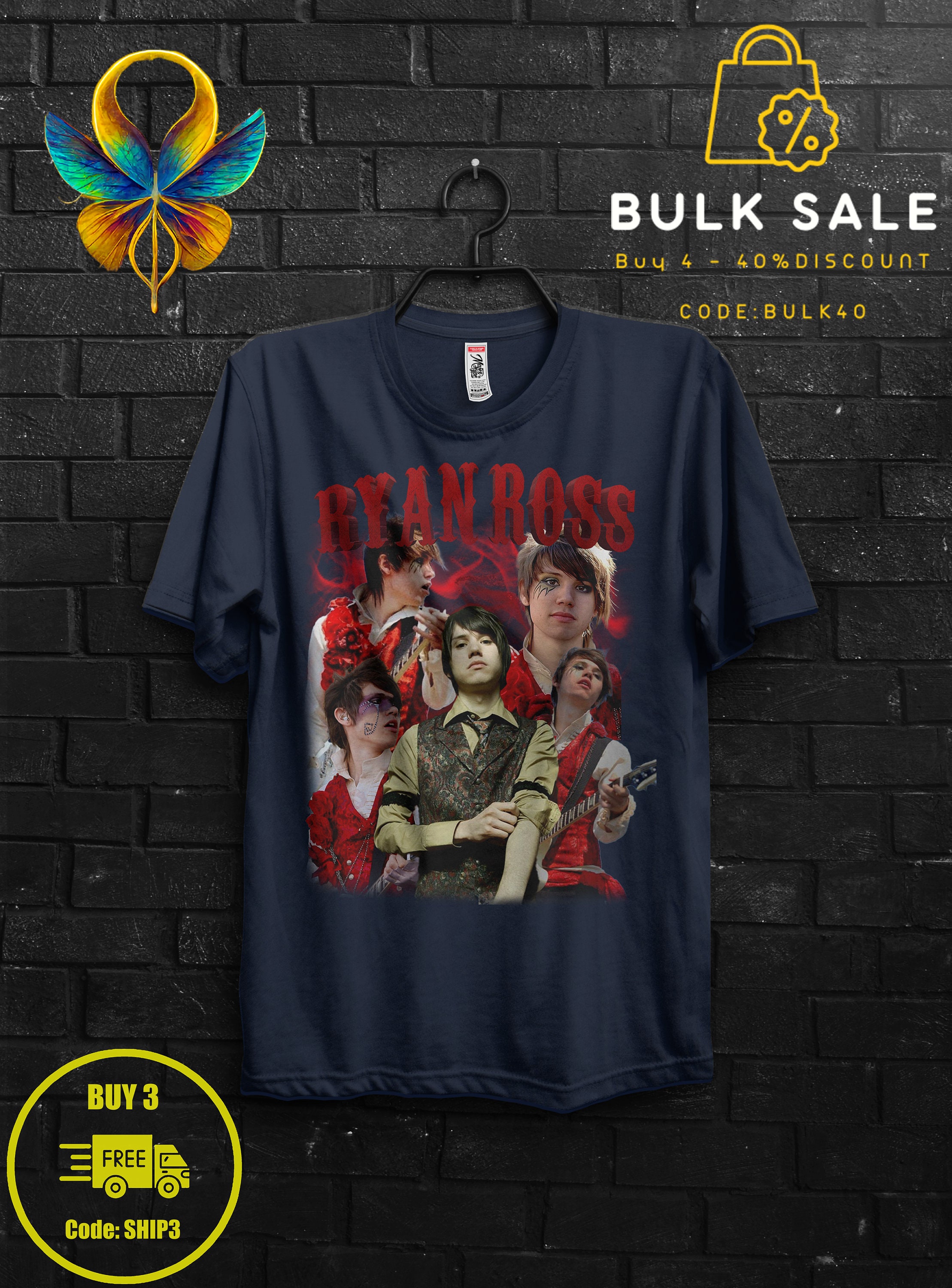 Ryan Ross Fan Gift TShirt,Widespread Panic,The Young Veins Emo Tee,Brendon Urie and John Walker Shirt,Afycso Appareal,Too Weird To Live Band 1546760454