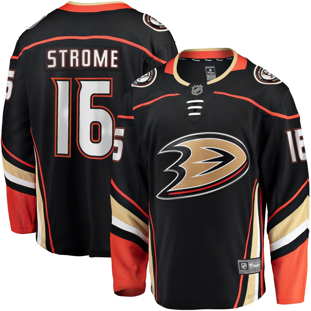 Ryan Strome Anaheim Ducks Fanatics Branded Home Breakaway Jersey - Black