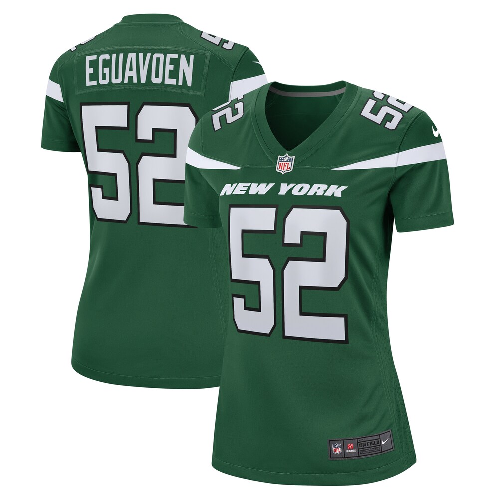 Sam Eguavoen New York Jets Nike Women's  Game Jersey - Gotham Green