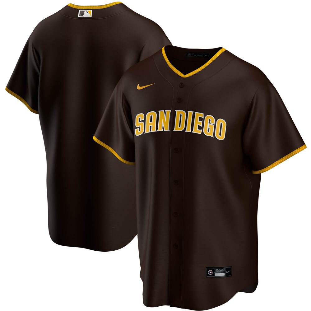 San Diego Padres Road Replica Team Jersey - Brown